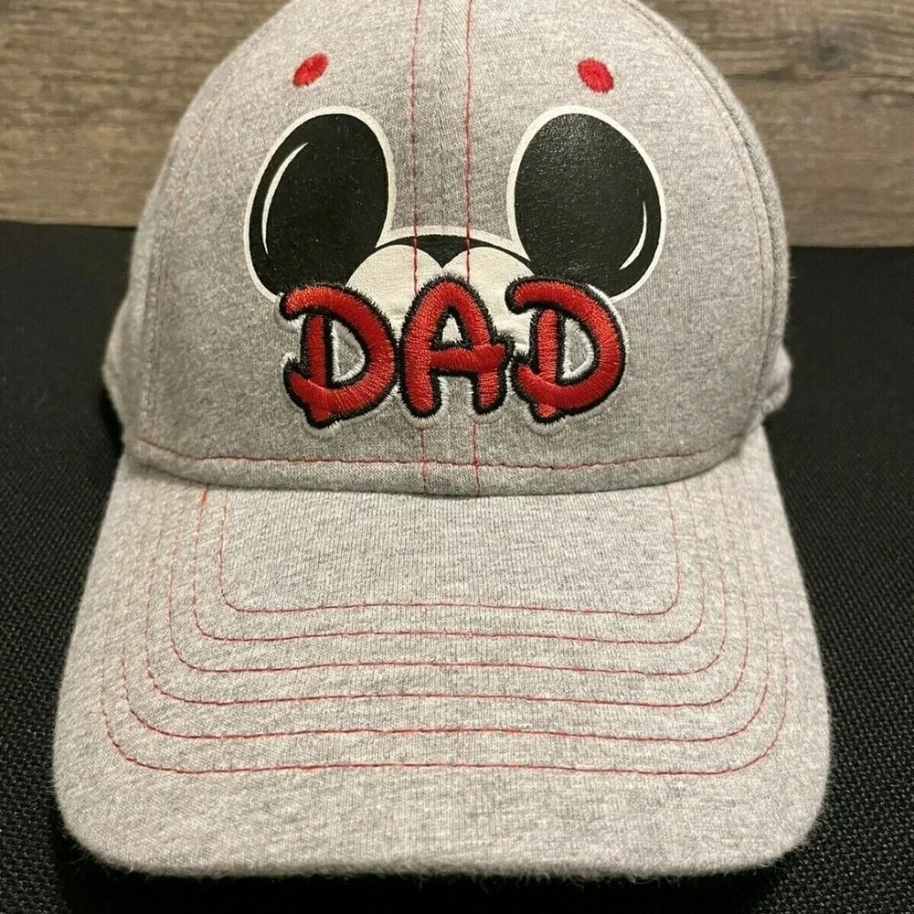 Gray Dad Cap with Cartoon Eyes